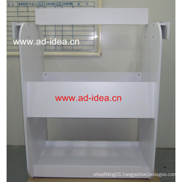 Customized Design Literature Display Wood Floor Stand